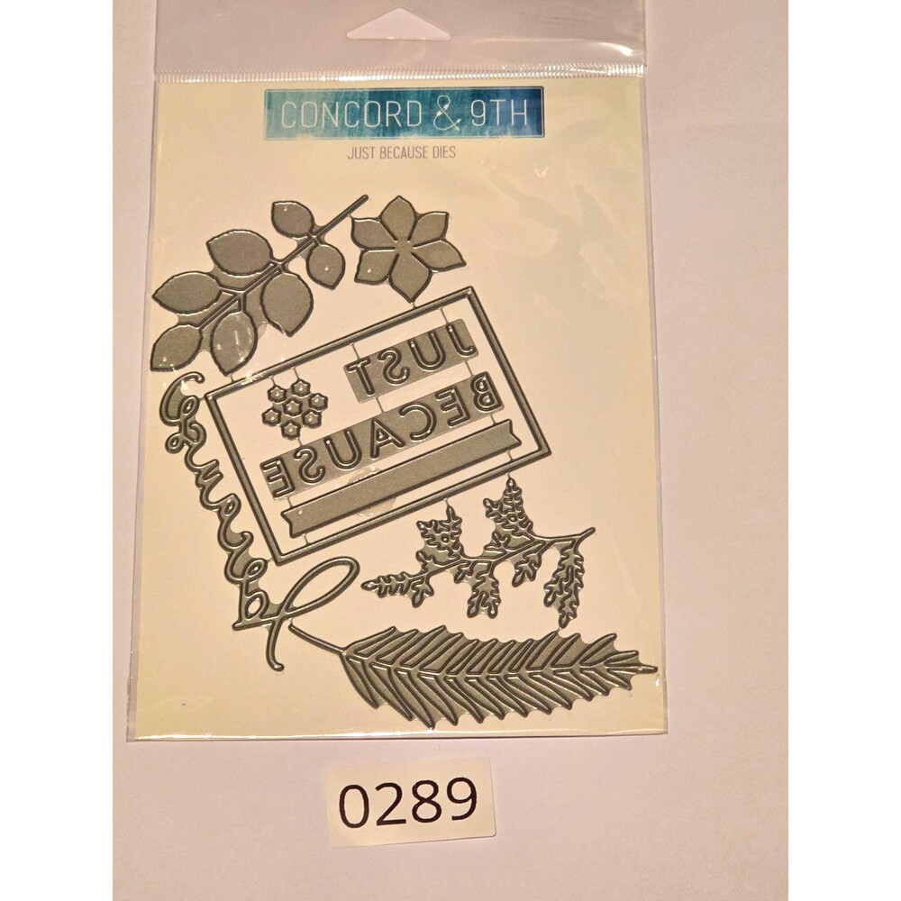 0289 Concord & 9th Just Because Dies Metal Die Set Cutting Dies 10306